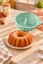 6-Piece Silicone Cake Pan Set: Rose, Bundt, and Baton Tart Pans; Pair of Oven Mitts; Fire-Resistant, Non-Stick, Flexible - 4