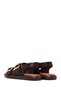 Women's Brown Double Buckle Sandals 26Sfe480518 - 6
