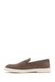 Men's Beige Double Buckle Suede Leather Loafer 26Sfd750410 - 4