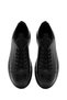 Men's Black Lace-Up Leather Sneaker WM660005DV - 4