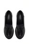 Women's Black Thick Heeled Tasseled Leather Loafer Af450018Dv - 5