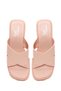 Women's Beige Thick Heeled Platform Jelly Slippers 26Sfe4979Pv - 5