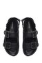 Women's Black Stone Buckle Sandals 26Sfd44086F - 4