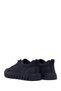 Men's Navy Blue Lace-Up Thick Sole Nubuck Leather Sneaker Wm680053Dn - 6