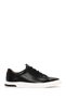 Men's Black Lace-Up Leather Sneaker 26SFD690518