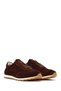 Women's Brown Lace-Up Sports Shoes, Suede Leather Sneaker 26Pfd371410 - 2