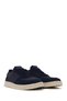 Men's Navy Blue Lace-Up Suede Leather Sneaker Wm68006565 - 2