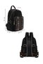 Women's Black Printed Backpack Ab200007Sb - 5