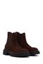 Women's Brown Thick Soled Suede Leather Chelsea Boots 25Wfd153110 - 4