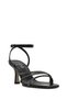 Women's Black Ankle Strap Stone Detailed Thin Heeled Sandals 26Sfe390232 - 8