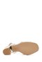 Women's Cream Ankle Buckle Thick Heeled Sandals 26Sfe462018 - 6