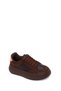Women's Brown Lace-Up Thick Sole Sneaker Af168002Sk - 8