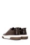 Men's Brown Lace-Up Thick-Soled Leather Sneaker Wm710006Df - 6