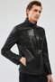 Wade Men's Black Slim-Fit Leather Coat 22Wgd6462Ve - 4
