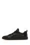Men's Black Leather Sneakers WM680002DV - 3