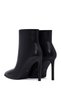 Women's Black Zippered High Thin Heeled Leather Boots Af530004Dv - 7