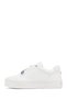 Women's White Lace-Up Thick-Soled Sneaker Af520004Sv - 4