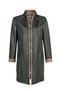 Marina Women's Green Oversize Leather Coat 26Sgd5675U4 - 3