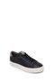 Women's Black Lace-Up Leather Sneakers AF320002DF - 7