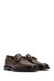 Men's Brown Buckle Leather Shoes, Classic Loafer 26Sfd6009Ft - 2