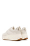 Women's Beige Lace-Up Thick Sole Knitted Sneaker 26Pfd430414 - 7