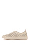 Women's Cream Patterned Leather Comfort Shoes 26Afd332518 - 3