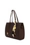 Women's Brown Printed Classic Shoulder Bag Wb500012Sb - 7