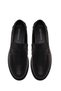 Women's Black Leather Loafer Af190070Dv - 5