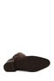 Women's Mink Zippered Thick Heeled Suede Leather Boots Wf180033Ds - 7