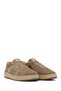 Women's Beige Lace-Up Suede Leather Sneaker AF450017DS - 3