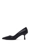 Women's Black Thin Heeled Leather Stiletto Af200018Dv - 4