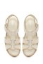 Women's Cream Thick Soled Leather Comfort Sandals 26Sfd411818 - 4