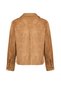 Sandiego Women's Camel Oversize Suede Leather Jacket 26Sgd565810 - 4