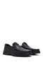 Men's Black Leather Casual Loafer Wm680018Dv - 2