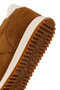 Women's Tan Lace-Up Suede Leather Sneaker 26Pfd420410 - 8