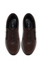 Women's Brown Lace-Up Thick Sole Leather Sneaker Af460005Dv - 7