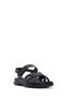 Women's Black Strappy Thick Sole Comfort Sandals 26Sfe463718 - 7