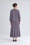 Two-Button Skirt Suit with Buckle Detail in Anthracite - 3