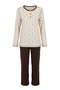 100% Cotton Long Sleeve Soft Textured Comfortable Cut Pajama Set 27402 - 6