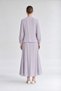 Two-Button Skirt Suit, Gray - 3
