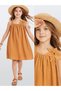 Girl's Floral Dress Mustard Yellow Spring Summer Season 5-10 Years