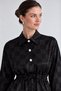 Jacquard Pattern Blazer and Pants Set, Black - 4