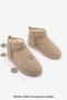 Women's Fur Lined Daily Boots Pasep Beige Suede - 8