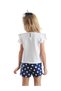 Polka Dot Unicorn Girls Summer T-Shirt Poplin Shorts Set - 2