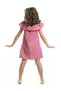 Girl's Plaid Summer Dress with Heart Glasses - 2