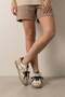 Women's Sneaker Retro Double Lace-Up Suede Sports Shoes Forden Beige - 6
