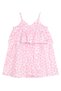 Pink Polka Dot Girl's Poplin Ruffle Strap Dress - 4