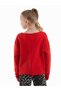 Girl's Red Long Sleeve Crop Sweatshirt 5-10 Years Old - 2