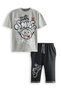 Just Smile Boy T-Shirt Capri Shorts Set - 4