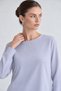 Chiffon-Detailed Tunic Set, Gray - 4